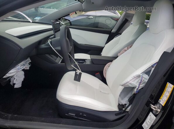 5YJ3E1EB2RF822019 2024 TESLA MODEL Black წინა პანელის ხედი