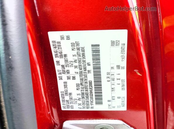 1FMCU0GD9HUE20883 2017 FORD ESCAPE Burgundy 