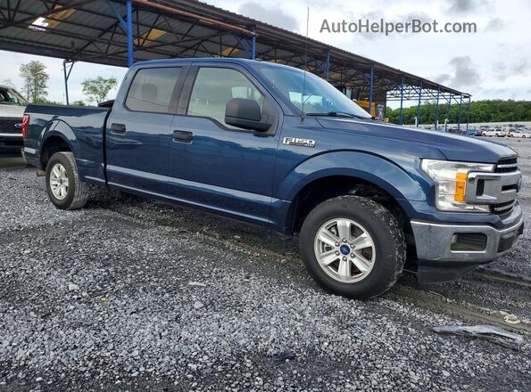 1FTEW1C51JFC66093 2018 FORD F150 Blue Вид спереду