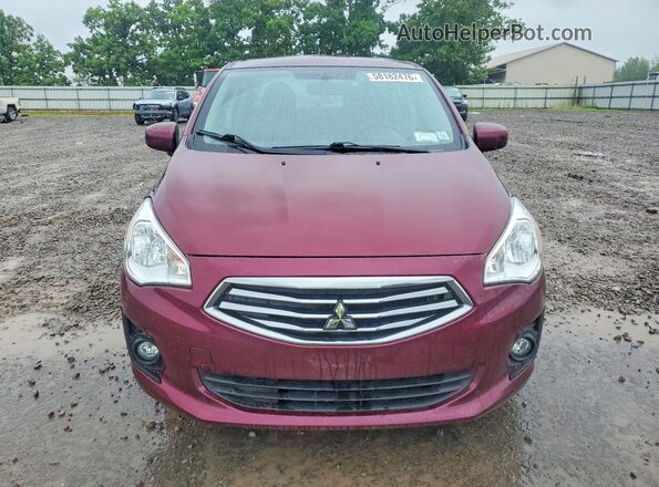 ML32F3FJ1JHF15171 2018 MITSUBISHI MIRAGE Maroon Вид ззаду