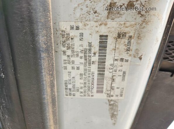 1FTYR2CM3KKA14761 2019 FORD TRANSIT White Սալոնի 360 աստիճան տեսք