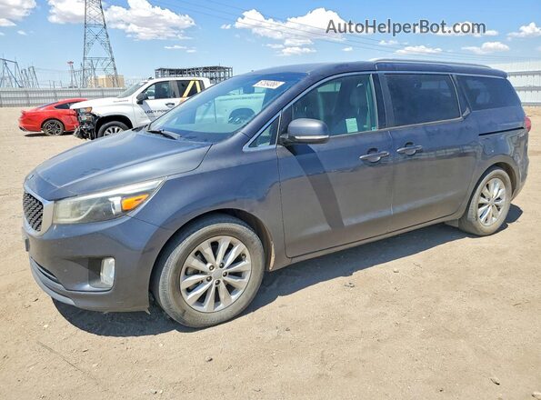 KNDMC5C11G6147008 2016 KIA SEDONA Gray 
