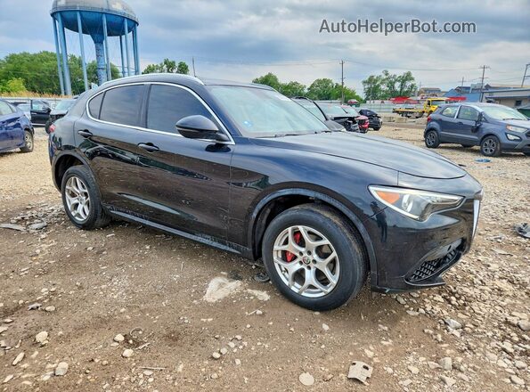 ZASPAKAN0K7C32245 2019 ALFA ROMEO STELVIO Black წინა ხედი