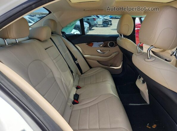 55SWF4JB5HU189451 2017 MERCEDES-BENZ C White უკანა სალონის ხედი