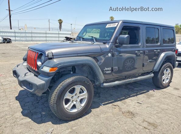 1C4HJXDNXJW145348 2018 JEEP WRANGLER Gray 