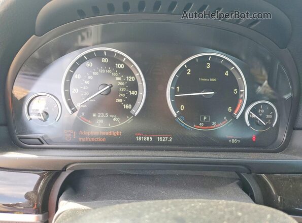 WBAFV3C5XGD687640 2016 BMW 5 SERIES Черный Вид задних сидений