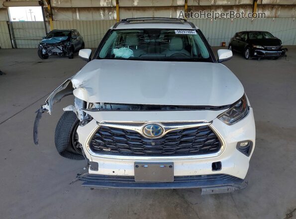 5TDEBRCH7LS002884 2020 TOYOTA HIGHLANDER White Вид ззаду
