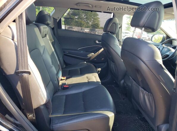 KM8SRDHF0HU179879 2017 HYUNDAI SANTA Black ძრავის განყოფილების ხედი