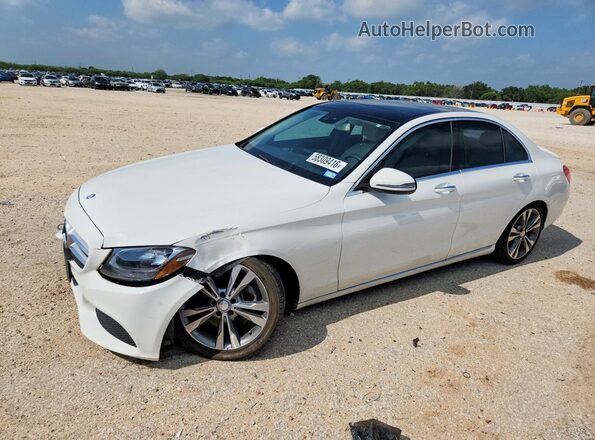 55SWF4JB5HU189451 2017 MERCEDES-BENZ C White უკანა მარცხენა