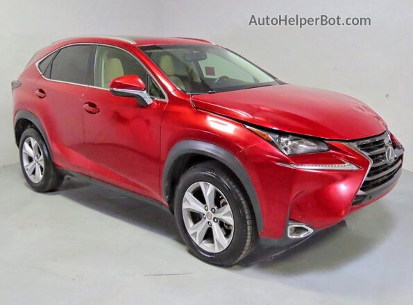 JTJBARBZ2H2127898 2017 LEXUS NX Red Rear left