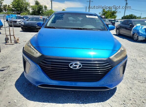 KMHC65LC2HU023746 2017 HYUNDAI IONIQ Blue Հետևի տեսք