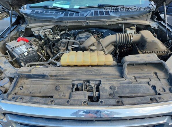 1FTEW1C52MFC71193 2021 FORD F150 Gray Vista del compartimento del motor
