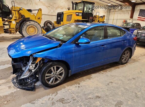 5NPD84LF6JH272235 2018 HYUNDAI ELANTRA Blue 