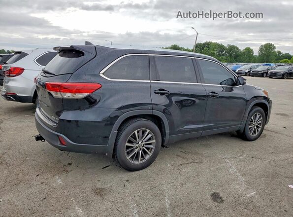 5TDJZRFH9KS614878 2019 TOYOTA HIGHLANDER Black Front right