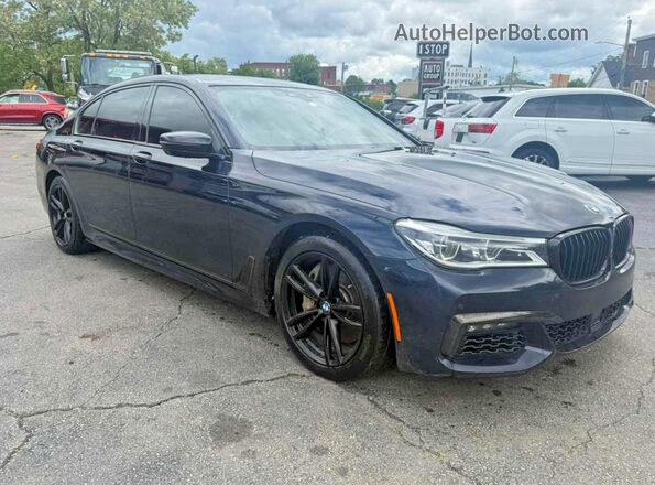 WBA7F2C55JB238705 2018 BMW 7 SERIES Black წინა ხედი