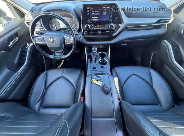 5TDGZRBH6NS174915 2022 TOYOTA HIGHLANDER Серый Вид щитка приборов