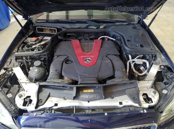WDDZF6EB7JA312448 2018 MERCEDES-BENZ E-CLASS Blue Vista del compartimento del motor