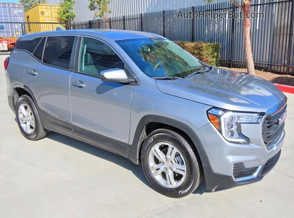 3GKALMEG1RL376073 2024 GMC TERRAIN Silver Rear left