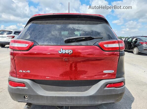 1C4PJLCB0GW336507 2016 JEEP CHEROKEE Red Vista interior delantera