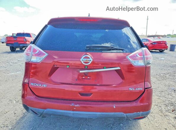 5N1AT2MVXGC732900 2016 NISSAN ROGUE Red Front interior view