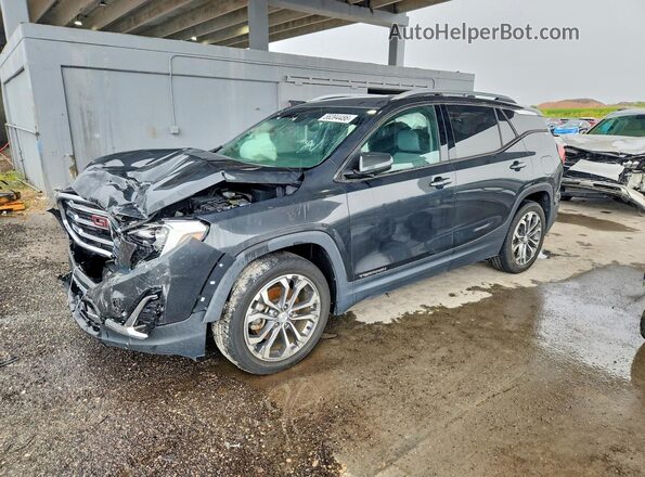 3GKALPEX6JL201596 2018 GMC TERRAIN Charcoal Հետևի ձախ