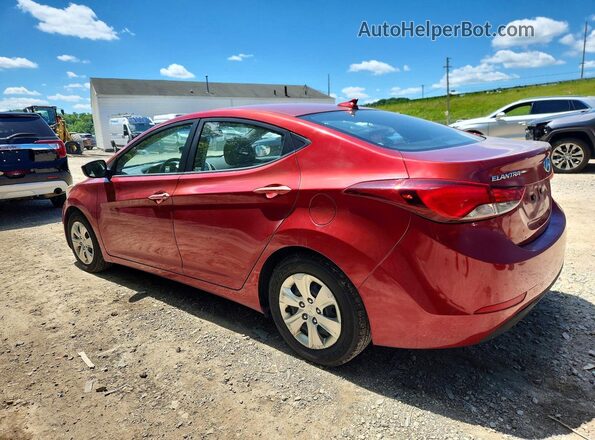 5NPDH4AE0GH757831 2016 HYUNDAI ELANTRA Red Trasero derecho