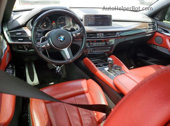 5UXKU2C59H0N84358 2017 BMW X6 Black Սարքավորումների վահանակի տեսք