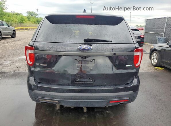1FM5K8AR1HGA79009 2017 FORD EXPLORER Black წინა სალონის ხედი