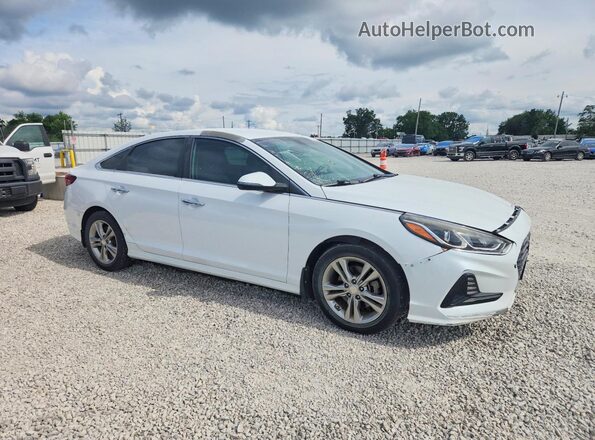 5NPE34AF7JH629265 2018 HYUNDAI SONATA White Front view