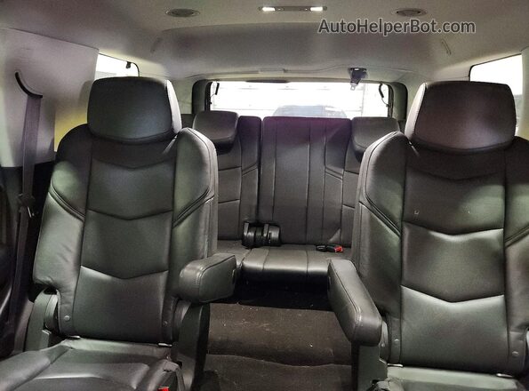 1GYS4BKJ2GR381803 2016 CADILLAC ESCALADE Black უკანა სალონის ხედი