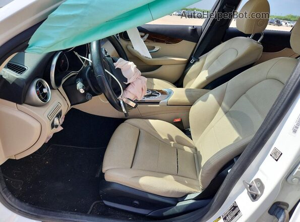 55SWF4JB5HU189451 2017 MERCEDES-BENZ C White წინა პანელის ხედი