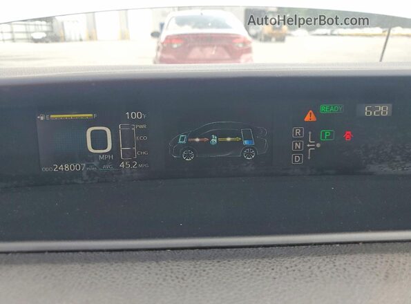 JTDKARFU2G3003169 2016 TOYOTA PRIUS Серебряный Вид задних сидений