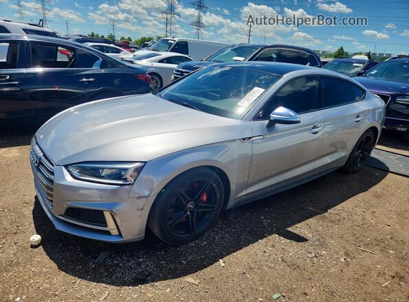 WAUB4CF55JA012347 2018 AUDI S5 Silver Rear left