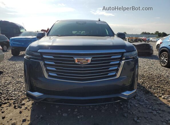 1GYS4MKLXMR172818 2021 CADILLAC ESCALADE Blue Вид ззаду