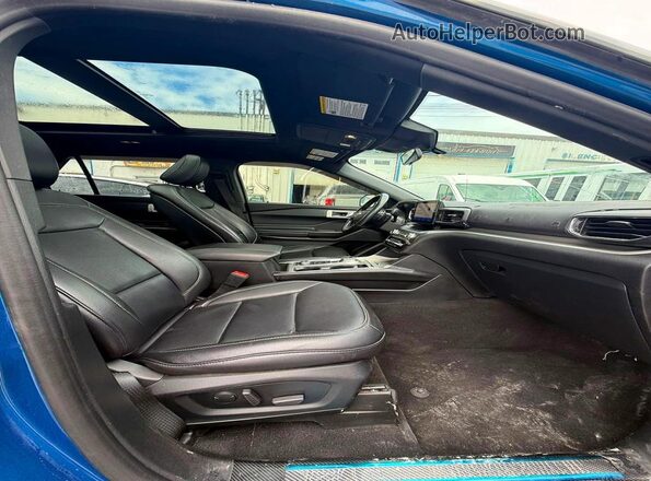 1FMSK8DH7LGB58120 2020 FORD EXPLORER Blue Rear view