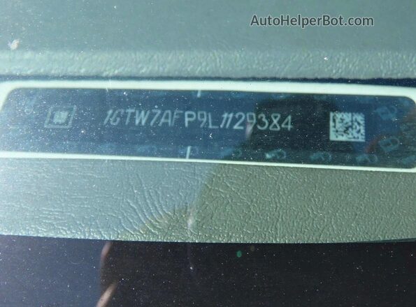 1GTW7AFP9L1129384 2020 GMC SAVANA White Սալոնի հետևի տեսք