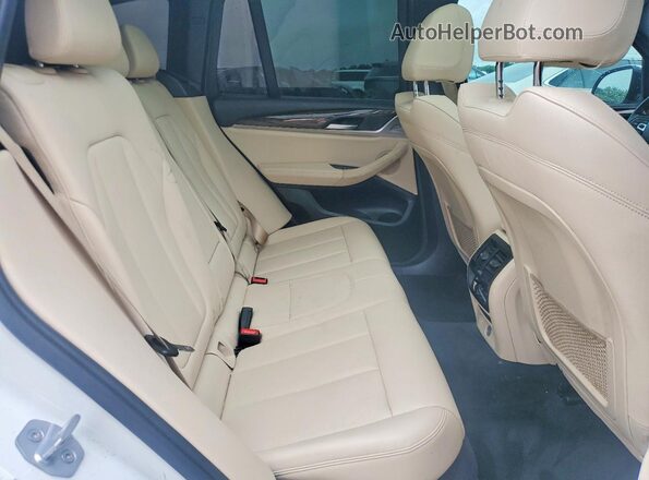 5UXTR9C50JLD62250 2018 BMW X3 White Rear interior view