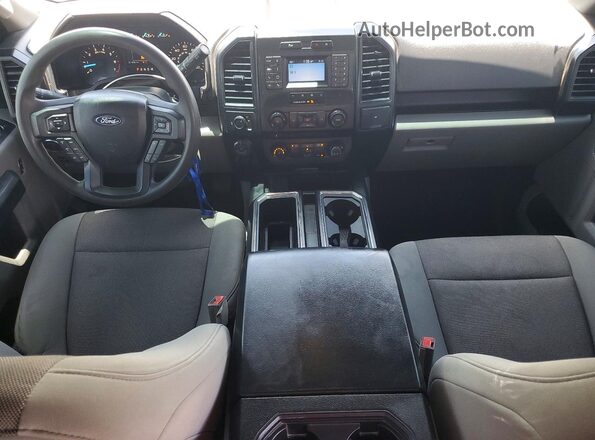 1FTEW1CG1JKF41826 2018 FORD F150 White ხელსაწყოთა პანელის ხედი