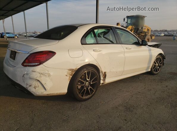 55SWF8DB0KU300790 2019 MERCEDES-BENZ C White Հետևի աջ