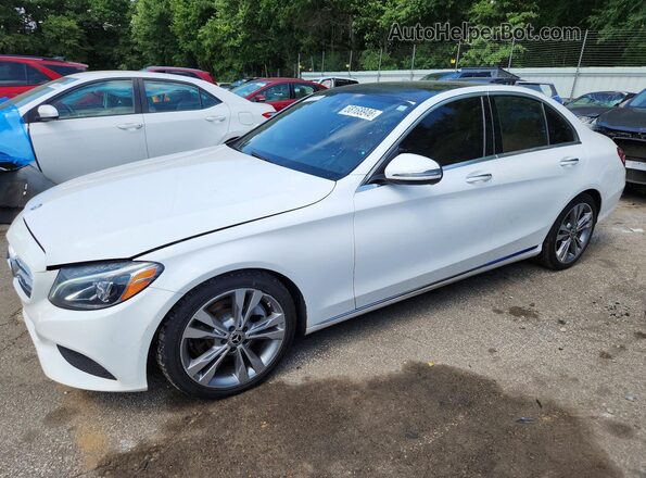 55SWF4JB8HU226539 2017 MERCEDES-BENZ C White Rear left