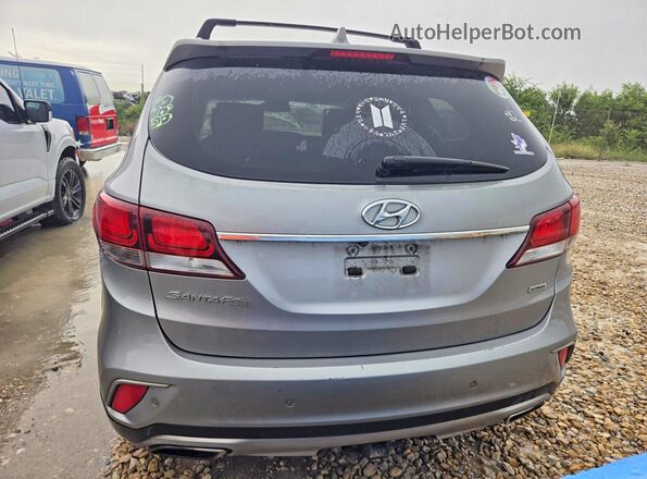 KM8SR4HF7HU167969 2017 HYUNDAI SANTA Gray Widok wnętrza z przodu
