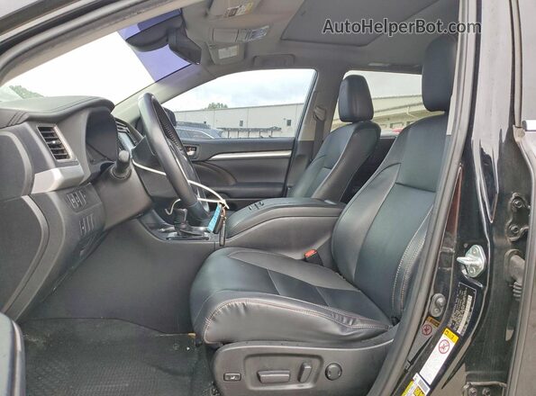 5TDJZRFH9KS614878 2019 TOYOTA HIGHLANDER Black Dashboard view
