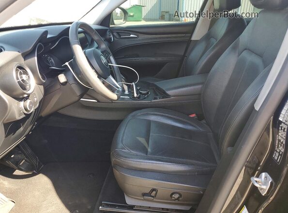 ZASFAKAN1J7B74253 2018 ALFA ROMEO STELVIO Black წინა პანელის ხედი
