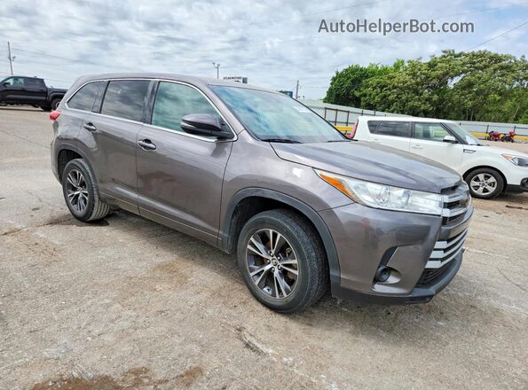 5TDZARFH3JS034471 2018 TOYOTA HIGHLANDER Gray წინა ხედი