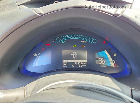 1N4BZ0CP8GC302206 2016 NISSAN LEAF White Вид задніх сидінь