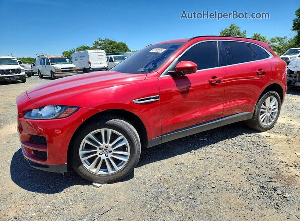 SADCK2BN1HA885377 2017 JAGUAR F-PACE Red უკანა მარცხენა