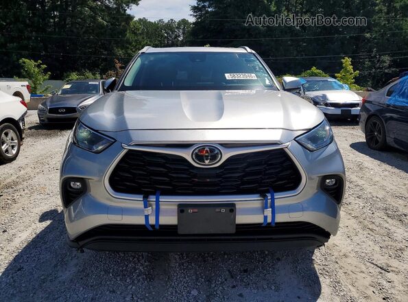 5TDKDRBH1PS020592 2023 TOYOTA HIGHLANDER Silver Vista trasera