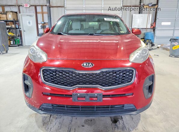 KNDPM3AC8J7319958 2018 KIA SPORTAGE Red Հետևի տեսք