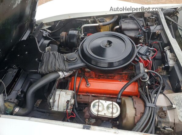 1Z87L8S422146 1978 CHEVROLET CORVETTE White Widok komory silnika