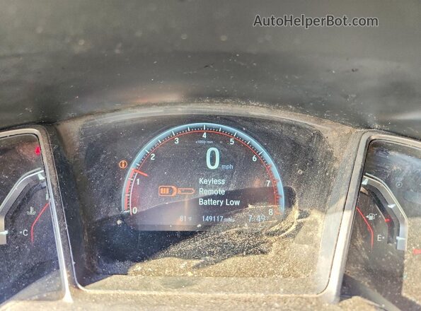 2HGFC3A57LH753829 2020 HONDA CIVIC Black Widok tylnych siedzeń